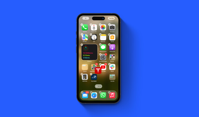 6 Verschiebe eine App