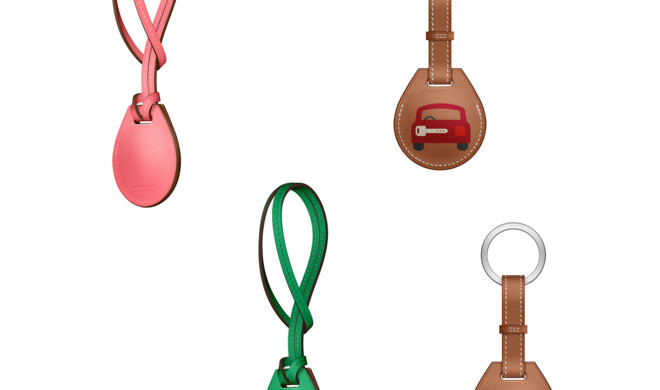 Daneben gibt es neue Hermes AirTag-Hüllen ...