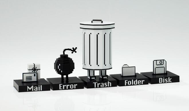 Die Icons lassen sich auf deinem Schreibtisch stellen