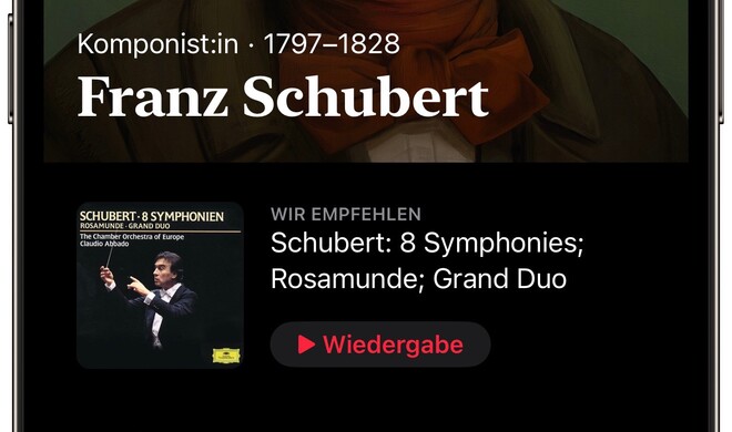 Für viele populäre hat Apple eigens Porträtbilder erstellen lassen.