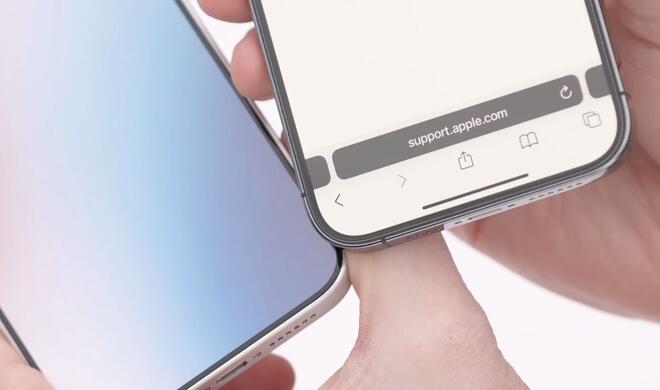 Das iPhone 15 Pro Max hat im Vergleich zum Vorgänger einen schmaleren Rand
