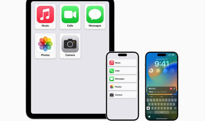 Die neuen Apple Bedienungshilfen, darunter Assistive Access, Live Speech und mehr, werden im Laufe des Jahres eingeführt.
