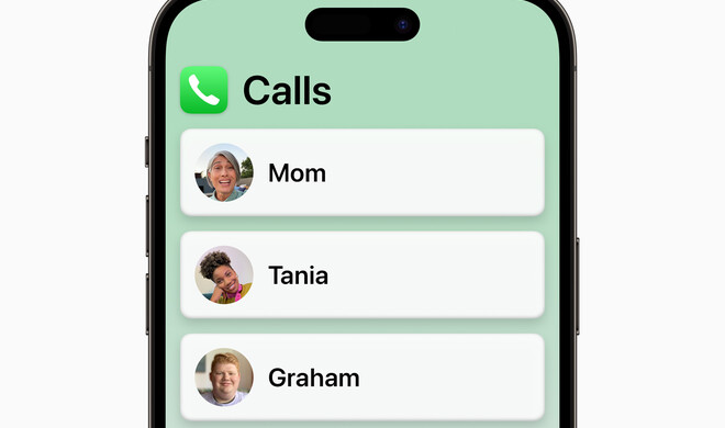 Anrufe werden optimiert unter Assistive Access