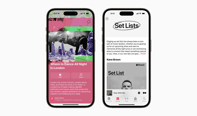 In Apple Music findest du ab sofort Setlisten