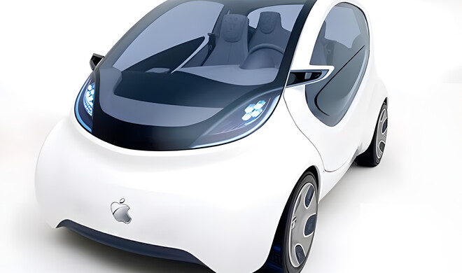 Altes Konzept-Bild des Apple-Autos.