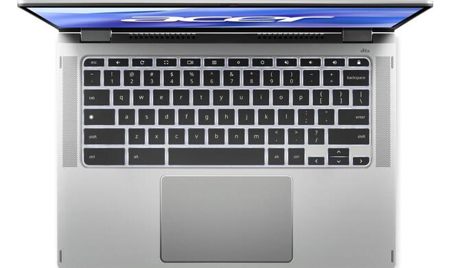 Ein solides Stück Handwerkskunst auf Taiwan: Das Acer Chromebook Spin 514 3HH ist komplett aus Aluminium gefertigt, die Display-Scharniere sind äußerst robust und das Touchpad ist mit Gorilla-Glas überzeugen – sowie angenehm großflächig.