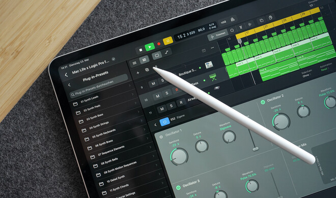 Logic Pro auf dem iPad ist ein über weite Teile vollwertiges Logic – das Wichtigste: auch auf dem beschränkten Bildschirmplatz eines iPad lässt es sich ordentlich arbeiten.
