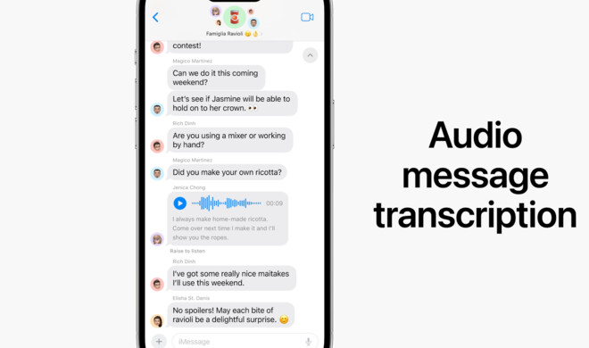 Sprachnachrichten können jetzt transkribiert werden