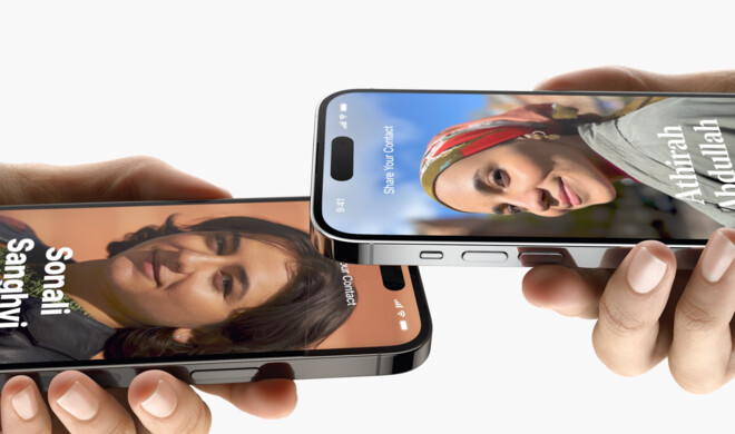 AirDrop erhält NameDrop für das Übertragen von Kontaktdaten