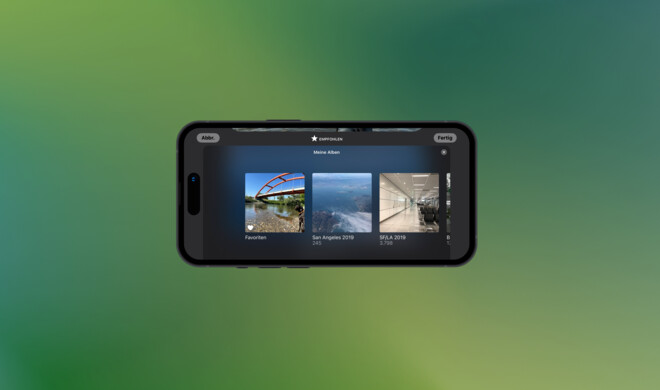 Zuvor kannst du mehrere Alben auswählen