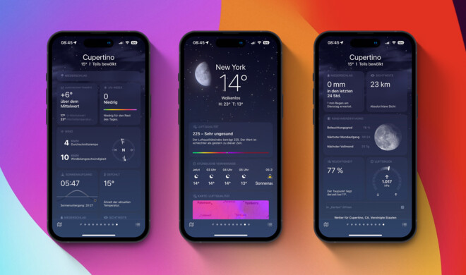 Auf der Übersichtsseite finden sich neue Module und mehr Details als unter iOS 16