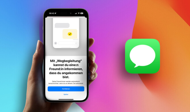 iOS 17 führt die Wegbegleitung für den sicheren Heimweg ein.