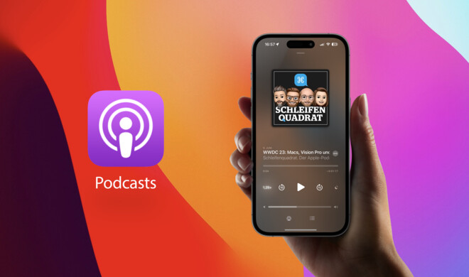 Die Podcasts-App hat neue Designelemente und Features erhalten