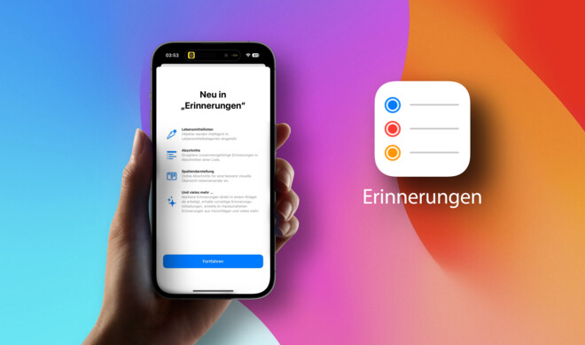iOS 17 verbessert die Erinnerungen-App an vielen Stellen