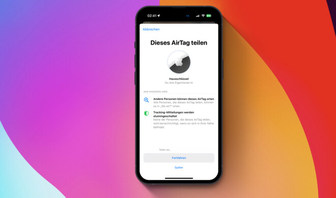 AirTags können jetzt von mehreren Personen genutzt werden – ohne Stalking-Warnung.