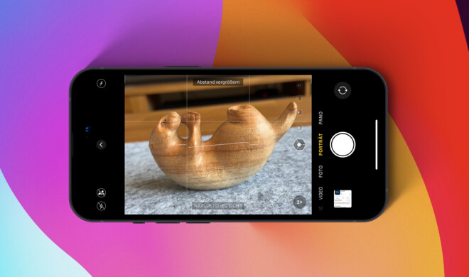 Die Kamera kann dir jetzt auch anzeigen, ob du sie gerade hältst.