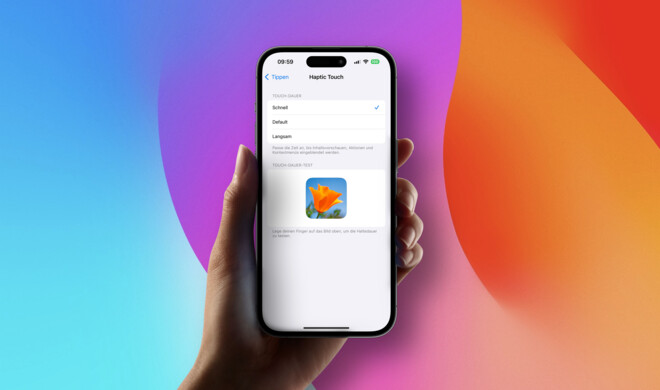 Haptic Touch wird reaktionsschneller
