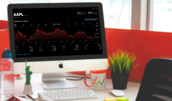 Apple Aktienkurs am Ende des 3. August
