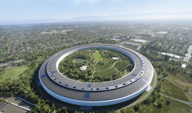 Auf dem „Apple Park“-Gelände wird das iPhone 15 bald vorgestellt