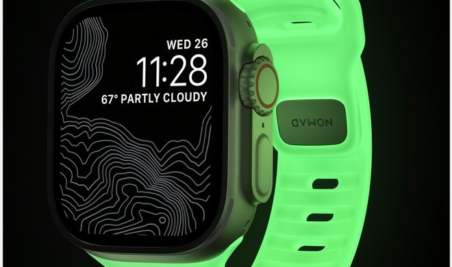 Das Apple Watch Armband, das im Dunkeln leuchtet