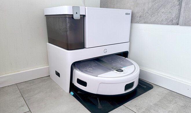 Allzeit bereit: Mit seinem Hinterteil in der Station wartet der Putz-Druide auf seinen nächsten Einsatz. 