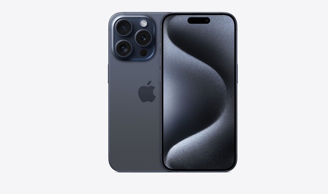 iPhone 15 Pro Titan Blau