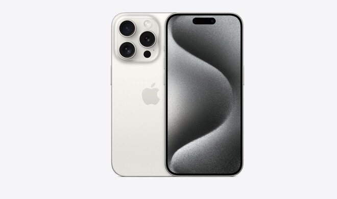 iPhone 15 Pro Titan Weiß