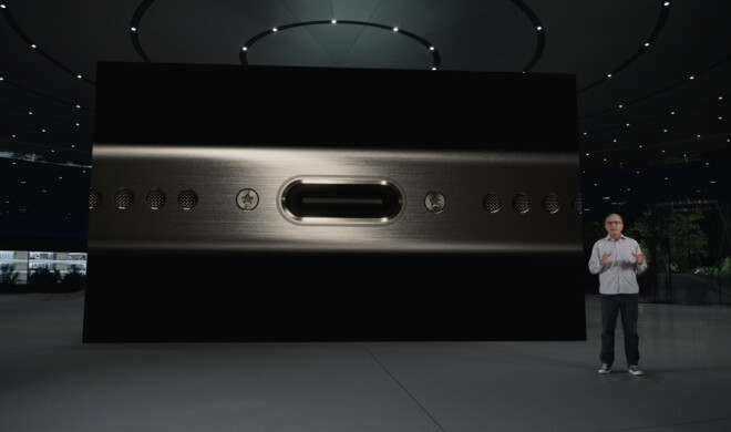 Das iPhone 15 Pro hat einen USB-C-Anschluss