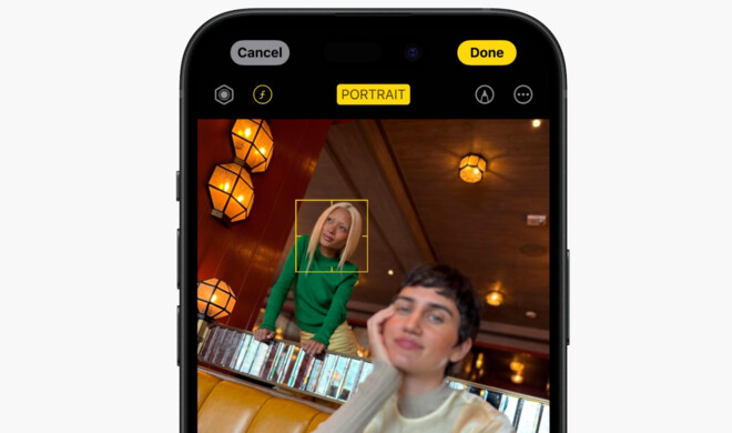 Bei Porträtaufnahmen lässt sich der Fokus nachträglich verlagern