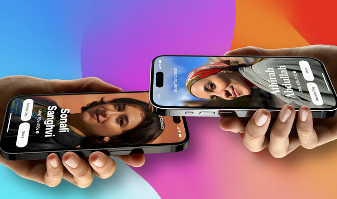 NameDrop erlaubt dir das schnelle Teilen deiner Kontaktdaten