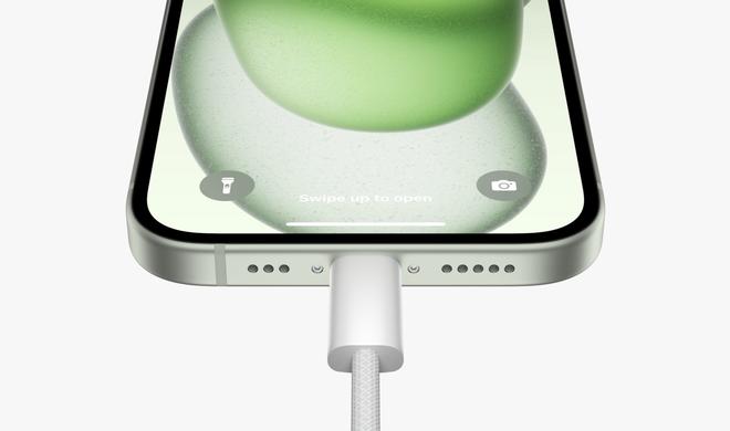 USB-C-Anschluss am iPhone 15