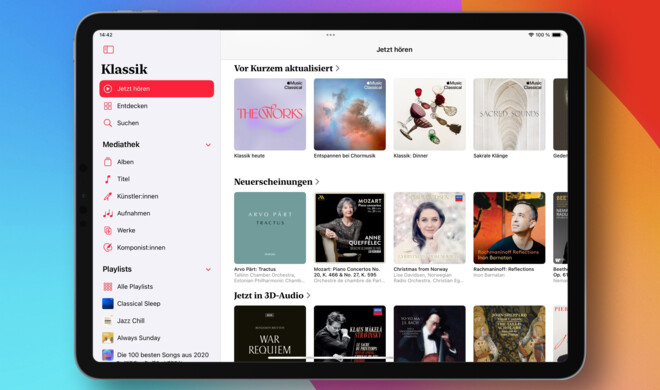 Apple Music Classical ist jetzt auch für das iPad verfügbar