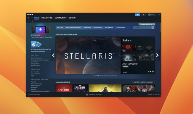 Steam wird bald nicht mehr für Macs mit macOS 10.14 oder früher verfügbar sein