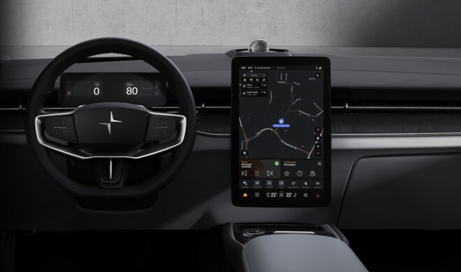 Wie die meisten modernen Fahrzeug hat auch der Polestar 3 ein großes Display und unterstützt Apple CarPlay