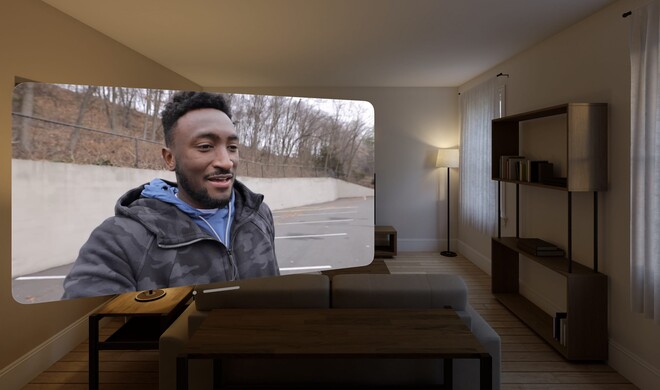 Youtube auf der Vision Pro