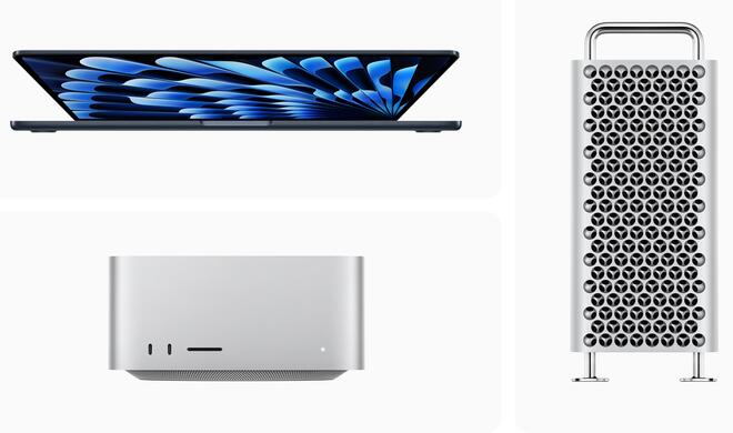 MacBook Air, Mac Studio und Mac Pro