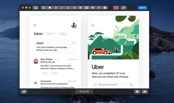 CleanShot X in Aktion