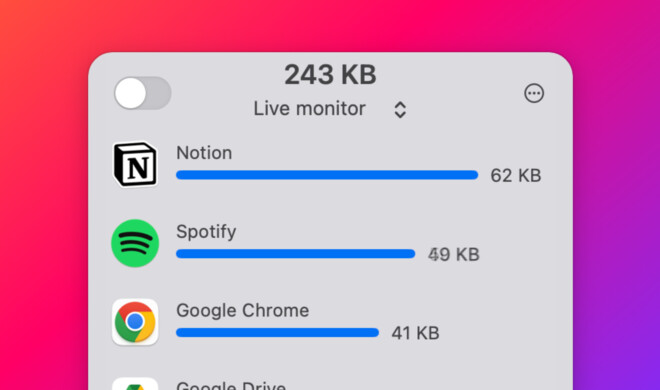 Tripmode überwacht und verwaltet deinen mobilen Datenverbrauch.