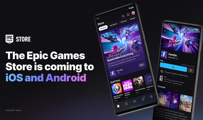 Epic Games Store kommt zu iOS und Android: Ankündigung auf Twitter.