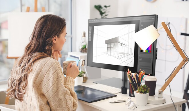 Will auch optisch gut zum Mac passen: der Benq PD3225U.