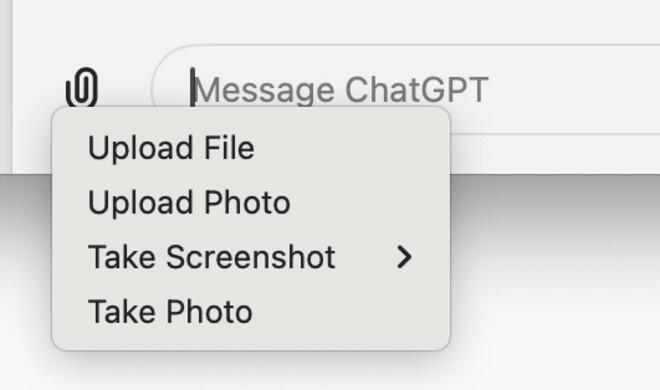 Screenshot der GPT-Mac-App
