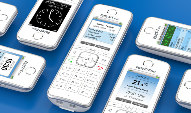 Zur Telefonanlage der Fritzbox bietet AVM auch DECT-Mobilteile an, die auch einige Funktionen des Routers steuern können.