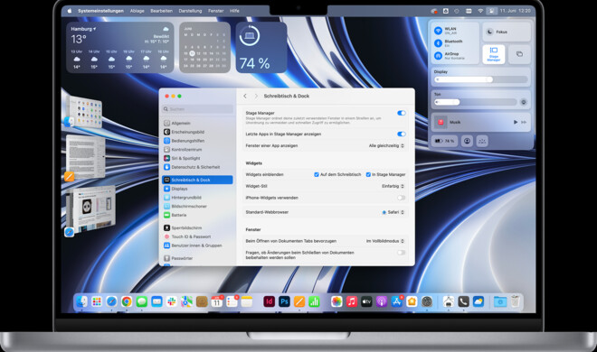 Stage Manager, Kontrollzentrum oder Widgets: macOS bietet viele Wege, die Aufgaben zu beschleunigen