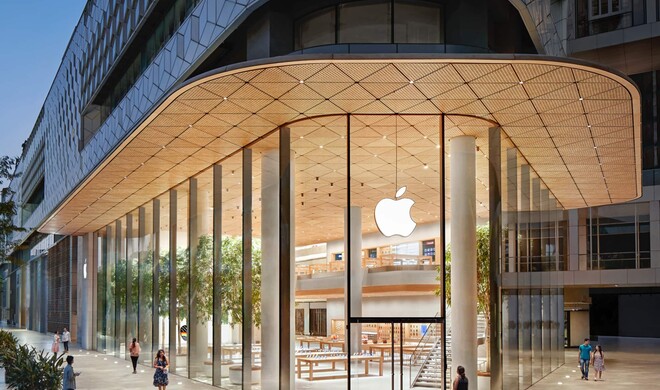Apple Store in Mumbai, Indien.