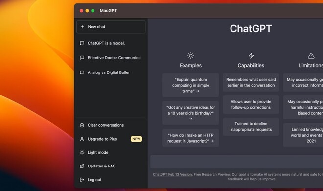 ChatGPT für Mac