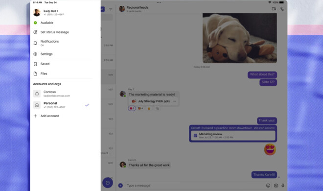 Wechsel zwischen privaten und geschäftlichen Konten