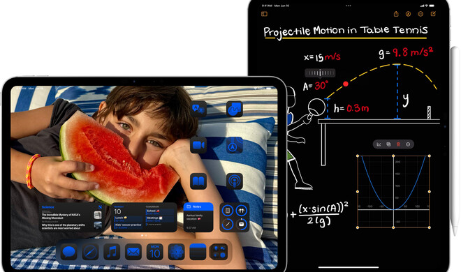 Erweiterte Anpassungsmöglichkeiten für den Home-Bildschirm und mathematische Notizen.