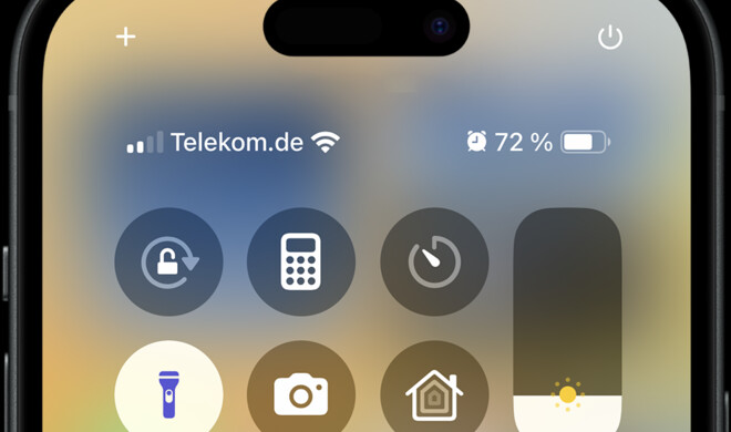 Das neue Kontrollzentrum bietet nicht nur mehr Funktionen, sondern auch eine flexiblere Anordnung und Größe der Steuerelemente.