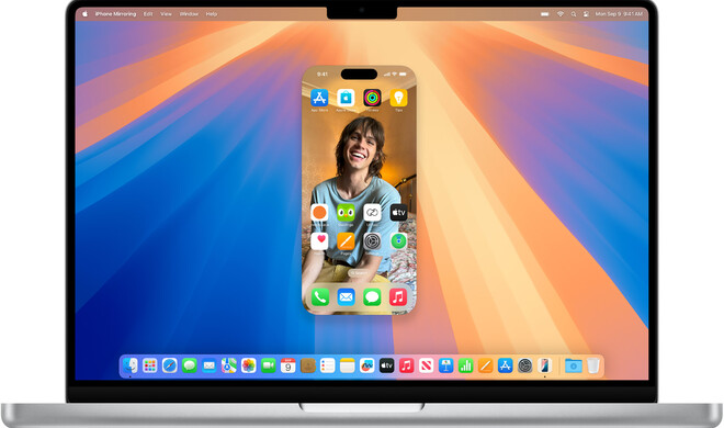 Mit der iPhone-Spiegelung lässt sich das iPhone vom Mac aus fernsteuern.