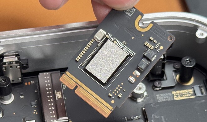 So sieht die SSD vom Mac mini aus